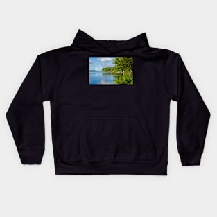 Summer day at the Rice lake Kids Hoodie